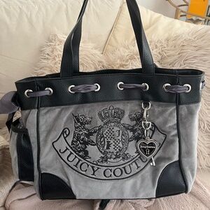 Juicy couture daydreamer velour black grey Scottie dog Exclusive UK juicy